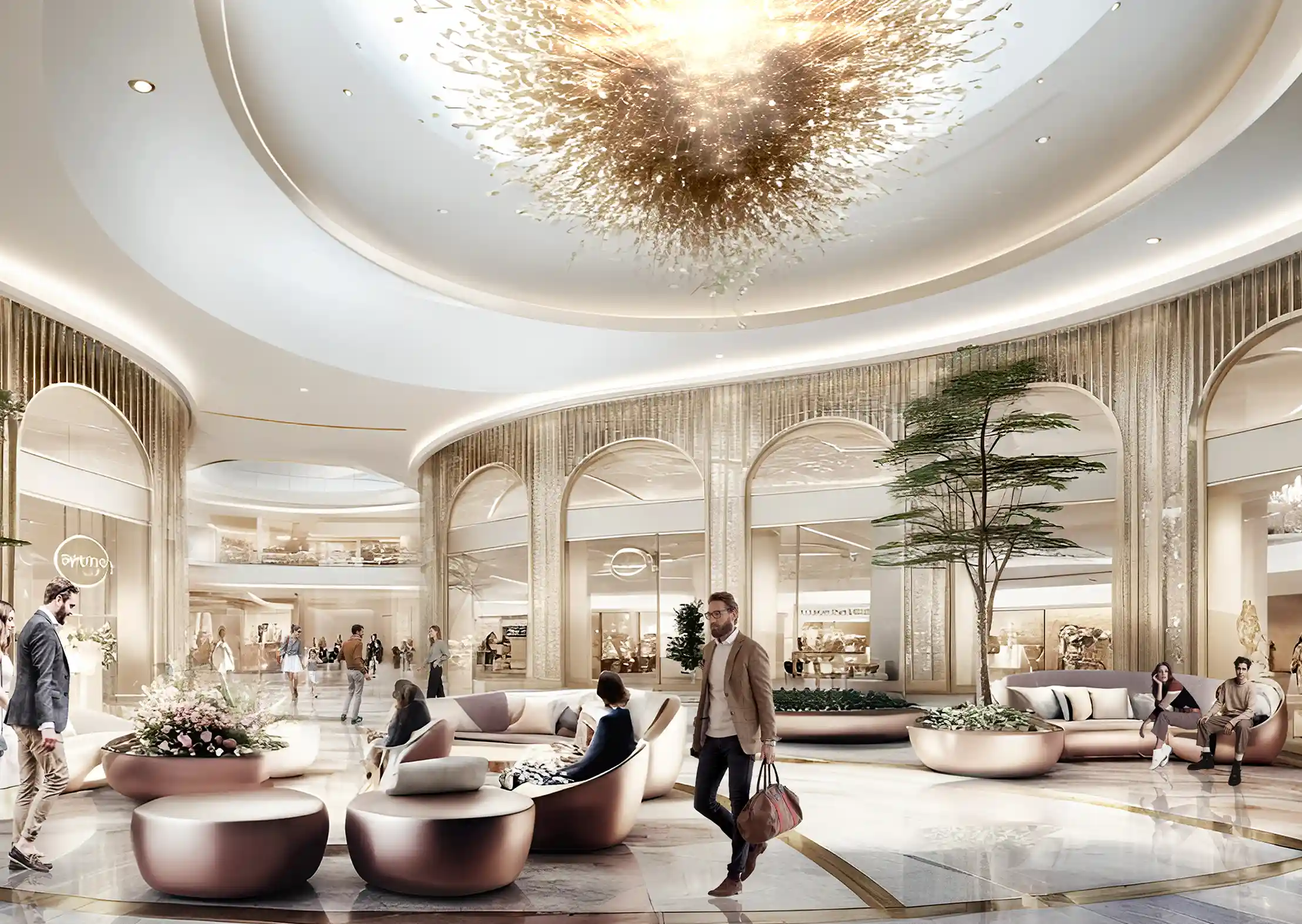 Gallery image showing a shopping street.